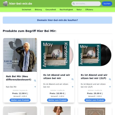 Screenshot hier-bei-mir.de