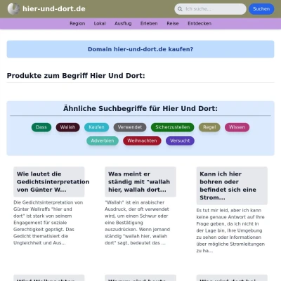 Screenshot hier-und-dort.de