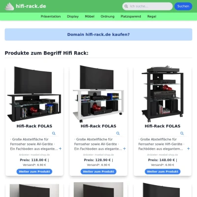Screenshot hifi-rack.de