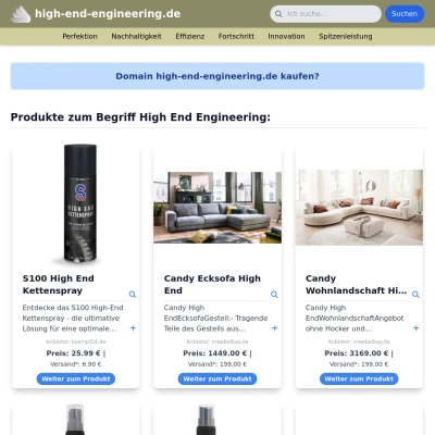 Screenshot high-end-engineering.de