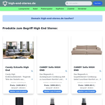 Screenshot high-end-stereo.de