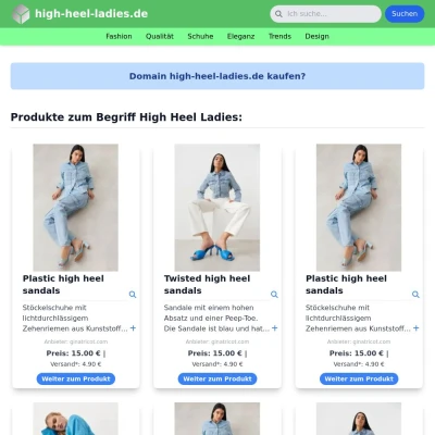 Screenshot high-heel-ladies.de