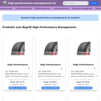 Screenshot high-performance-management.de