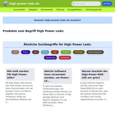 Screenshot high-power-leds.de