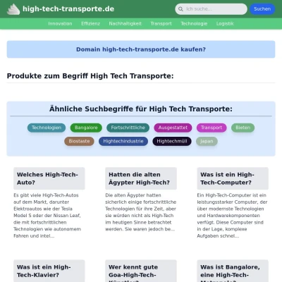 Screenshot high-tech-transporte.de