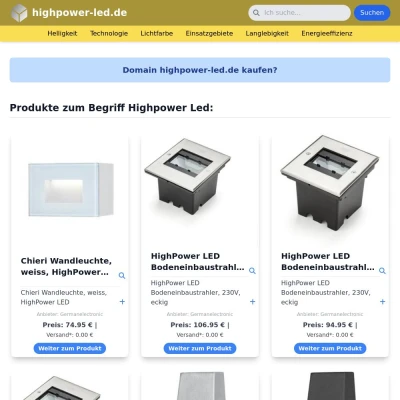 Screenshot highpower-led.de