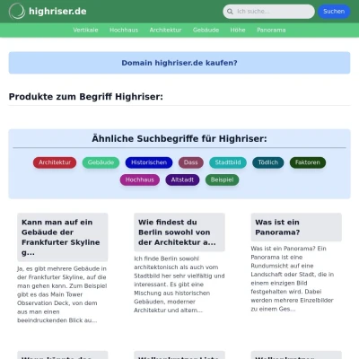 Screenshot highriser.de