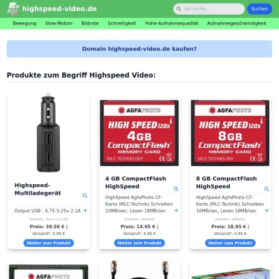 Screenshot highspeed-video.de