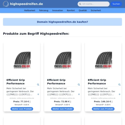 Screenshot highspeedreifen.de