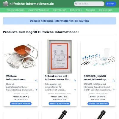 Screenshot hilfreiche-informationen.de