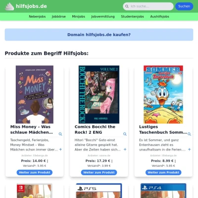 Screenshot hilfsjobs.de