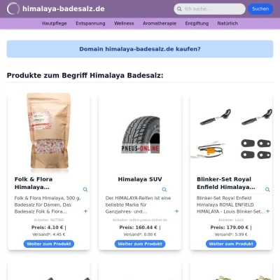 Screenshot himalaya-badesalz.de