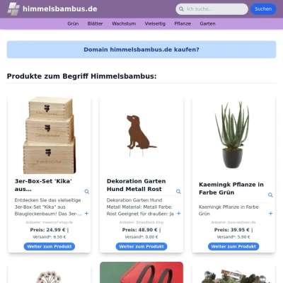 Screenshot himmelsbambus.de