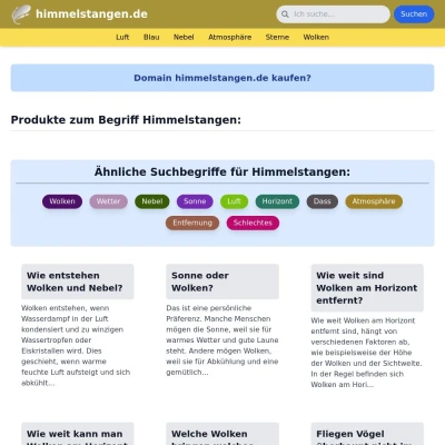 Screenshot himmelstangen.de