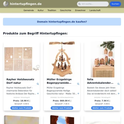 Screenshot hintertupfingen.de