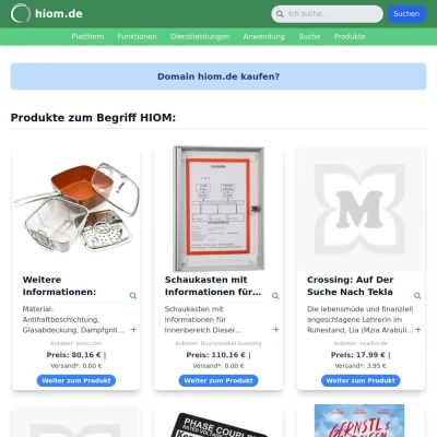 Screenshot hiom.de