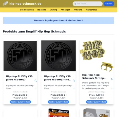 Screenshot hip-hop-schmuck.de