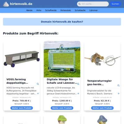 Screenshot hirtenvolk.de