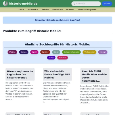 Screenshot historic-mobile.de