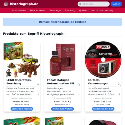 Screenshot historiograph.de