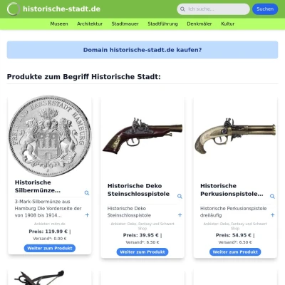 Screenshot historische-stadt.de