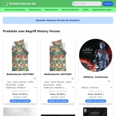 Screenshot history-forum.de