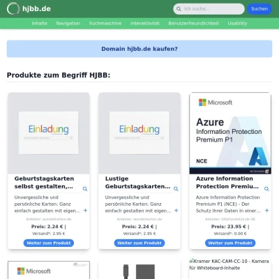 Screenshot hjbb.de