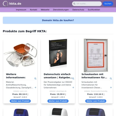 Screenshot hkta.de