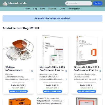 Screenshot hlr-online.de
