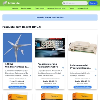 Screenshot hmux.de