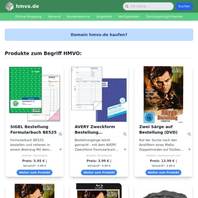 Screenshot hmvo.de