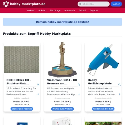 Screenshot hobby-marktplatz.de