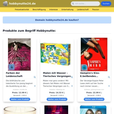 Screenshot hobbynutte24.de