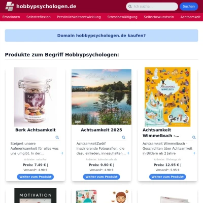 Screenshot hobbypsychologen.de