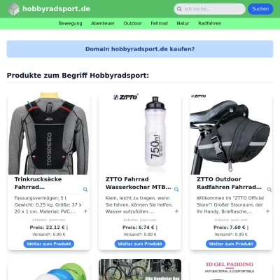 Screenshot hobbyradsport.de
