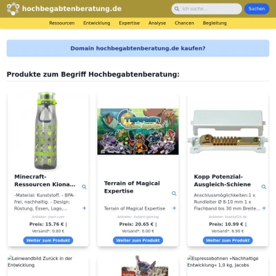 Screenshot hochbegabtenberatung.de