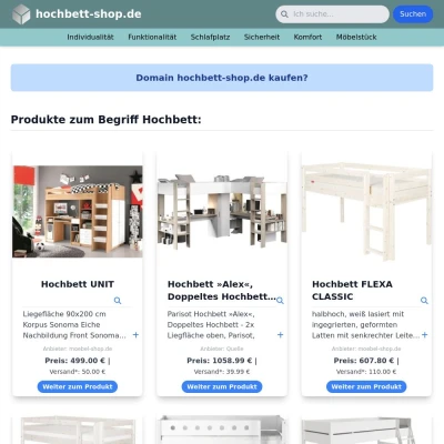 Screenshot hochbett-shop.de