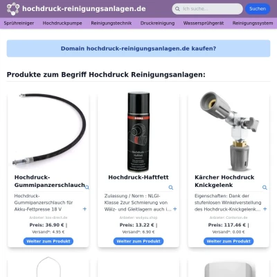 Screenshot hochdruck-reinigungsanlagen.de