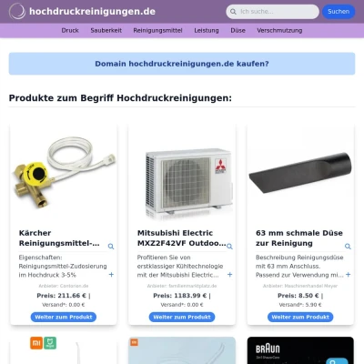 Screenshot hochdruckreinigungen.de