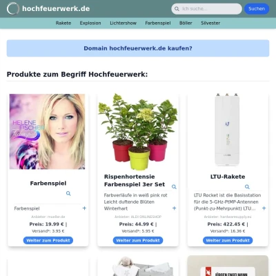 Screenshot hochfeuerwerk.de