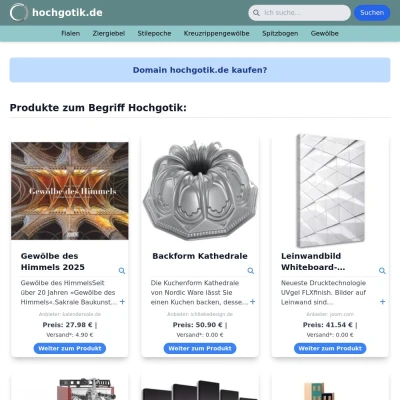 Screenshot hochgotik.de