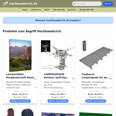 Screenshot hochhaederich.de