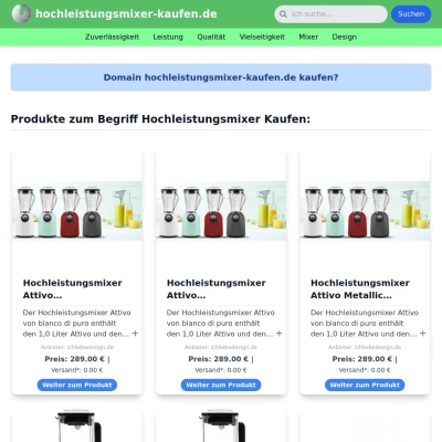 Screenshot hochleistungsmixer-kaufen.de