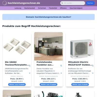 Screenshot hochleistungsrechner.de