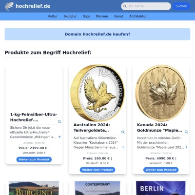 Screenshot hochrelief.de