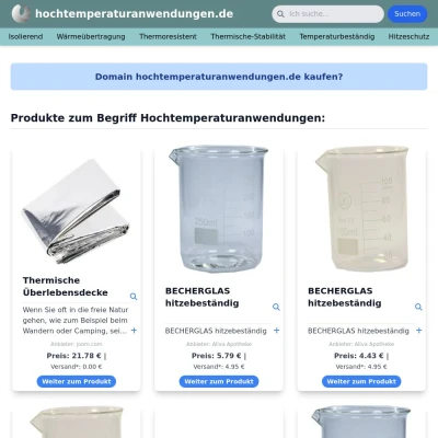 Screenshot hochtemperaturanwendungen.de