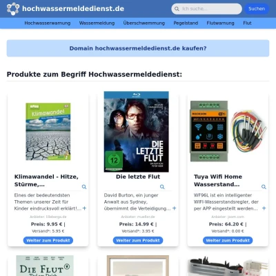 Screenshot hochwassermeldedienst.de