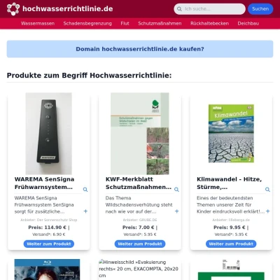 Screenshot hochwasserrichtlinie.de