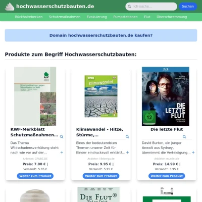 Screenshot hochwasserschutzbauten.de