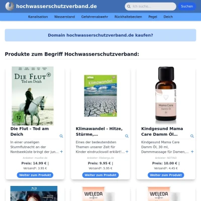 Screenshot hochwasserschutzverband.de